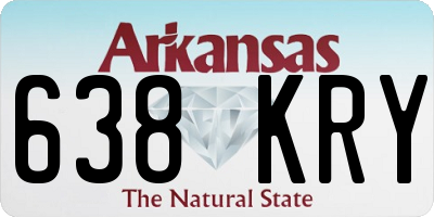AR license plate 638KRY