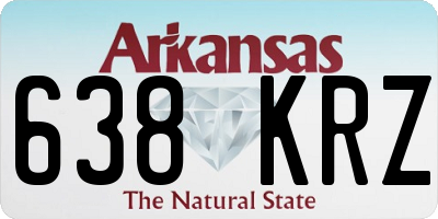 AR license plate 638KRZ