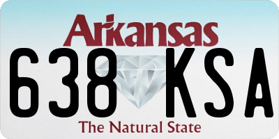 AR license plate 638KSA