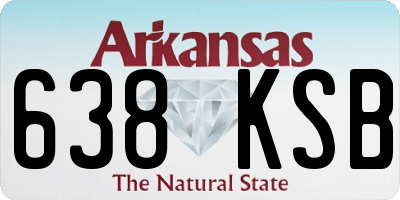 AR license plate 638KSB