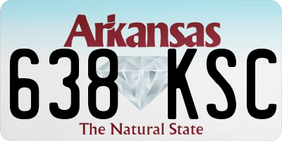 AR license plate 638KSC