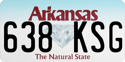AR license plate 638KSG