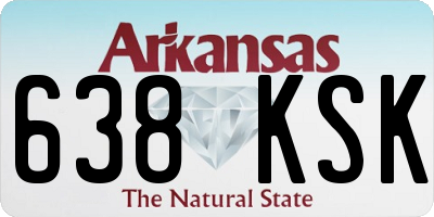 AR license plate 638KSK