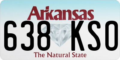 AR license plate 638KSO