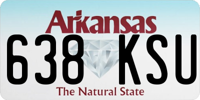 AR license plate 638KSU