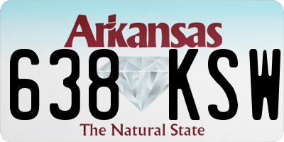 AR license plate 638KSW