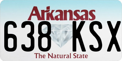 AR license plate 638KSX