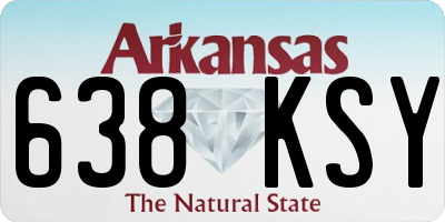 AR license plate 638KSY