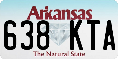 AR license plate 638KTA