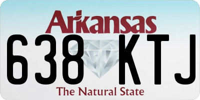 AR license plate 638KTJ
