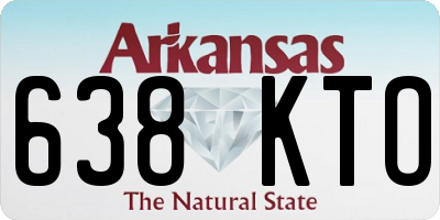 AR license plate 638KTO