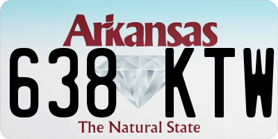 AR license plate 638KTW