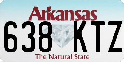 AR license plate 638KTZ