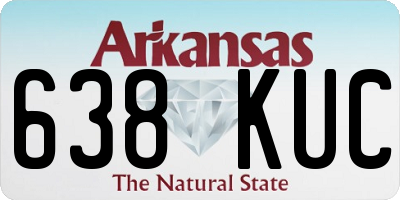 AR license plate 638KUC