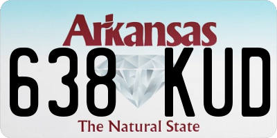 AR license plate 638KUD