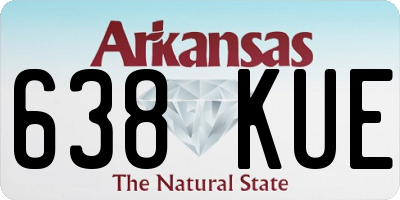 AR license plate 638KUE