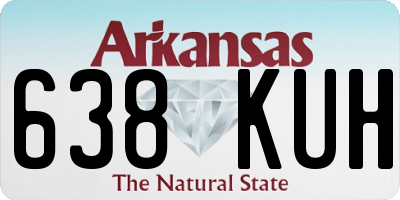 AR license plate 638KUH
