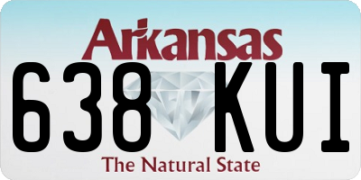 AR license plate 638KUI