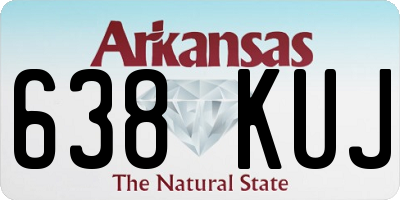 AR license plate 638KUJ