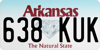 AR license plate 638KUK