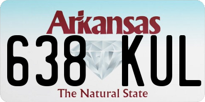 AR license plate 638KUL