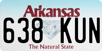 AR license plate 638KUN