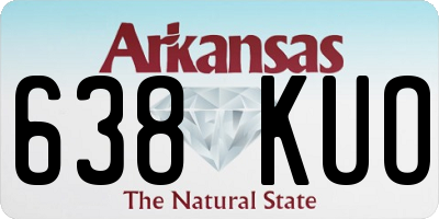 AR license plate 638KUO