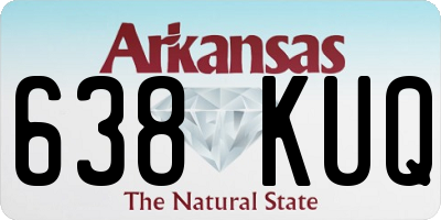 AR license plate 638KUQ