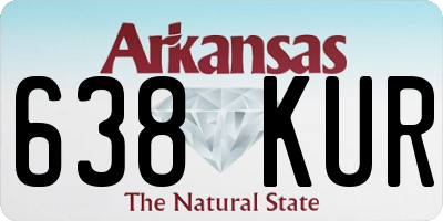 AR license plate 638KUR