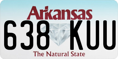 AR license plate 638KUU