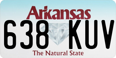 AR license plate 638KUV
