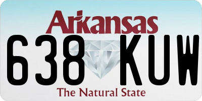 AR license plate 638KUW