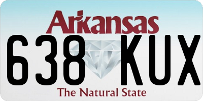 AR license plate 638KUX
