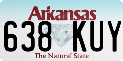 AR license plate 638KUY