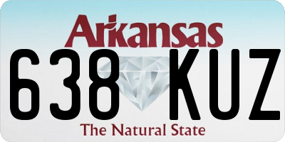 AR license plate 638KUZ