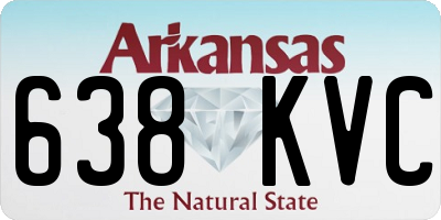 AR license plate 638KVC