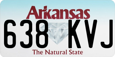 AR license plate 638KVJ