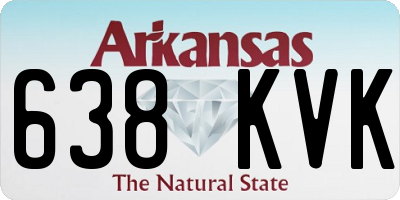 AR license plate 638KVK