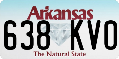 AR license plate 638KVO