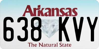 AR license plate 638KVY