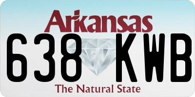 AR license plate 638KWB