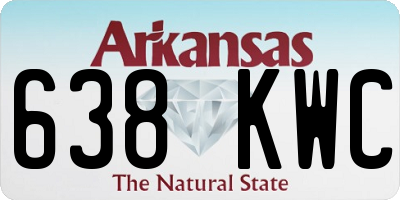 AR license plate 638KWC
