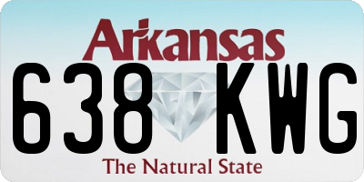 AR license plate 638KWG