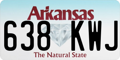 AR license plate 638KWJ