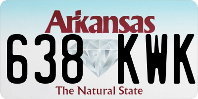AR license plate 638KWK