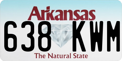 AR license plate 638KWM