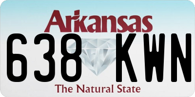 AR license plate 638KWN