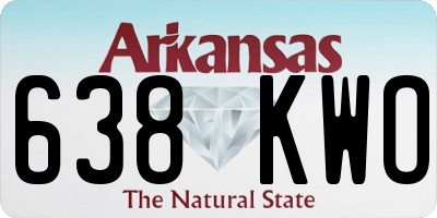 AR license plate 638KWO