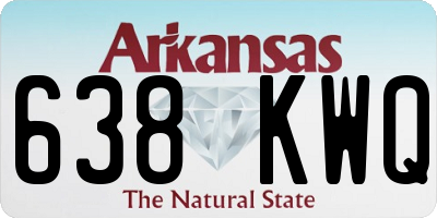 AR license plate 638KWQ