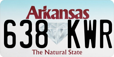 AR license plate 638KWR